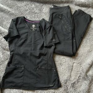 Healing Hands black scrub set